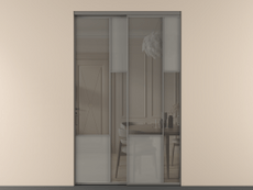 Перегородка Мозаик внутри проёма 2 створки