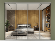 Перегородка Formato внутри проёма 4 створки