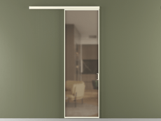 Перегородка Формато вдоль стены 1 створка