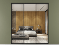 Перегородка Формато внутри проёма 3 створки