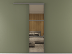 Перегородка Формато вдоль стены 1 створка