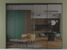 Перегородка Formato внутри проёма телескопик синхро 3