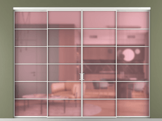 Перегородка Формато внутри проёма 4 створки