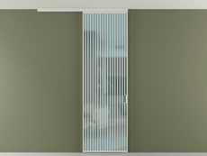 Перегородка Формато вдоль стены на потолок 1 створка