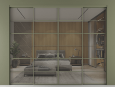 Перегородка Формато внутри проёма 4 створки