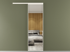 Перегородка Формато вдоль стены 1 створка
