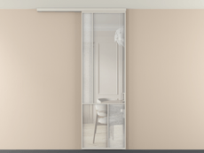 Перегородка Mosaic вдоль стены на потолок 1 створка