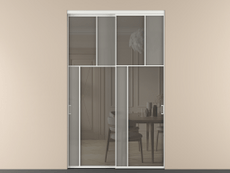 Перегородка Мозаик внутри проёма 2 створки