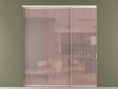 Перегородка Formato внутри проёма 3 створки с синхронным механизмом