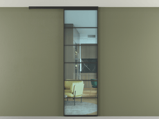 Перегородка Формато вдоль стены на потолок 1 створка