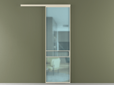 Перегородка Формато вдоль стены 1 створка