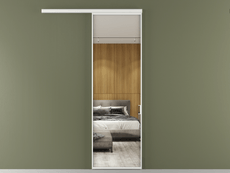 Перегородка Формато вдоль стены 1 створка