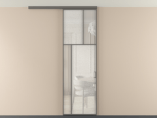 Перегородка Мозаик вдоль стены на потолок 1 створка