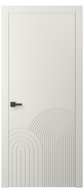 Дверь межкомнатная 8059 МЖМ. Цвет Матовый жемчужный. Материал Гладкая эмаль. Коллекция Linea. Картинка.