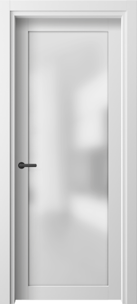 Дверь межкомнатная 2102 neo БШ САТ. Цвет Белый шёлк. Материал Ciplex ламинатин. Коллекция Neo. Картинка.