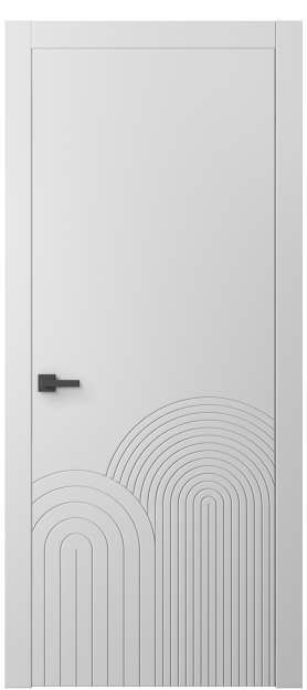 Дверь межкомнатная 8059 МБЛ. Цвет Матовый белоснежный. Материал Гладкая эмаль. Коллекция Linea. Картинка.