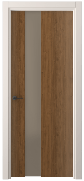 Дверь межкомнатная 4224 ЛОР БР САТ. Цвет Лесной орех. Материал Ламинатин. Коллекция Freedom. Картинка.