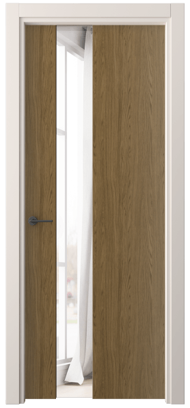 Дверь межкомнатная 4224 ТФД ДВ ЗЕР. Цвет Торфяной дуб. Материал Ламинатин. Коллекция Фридом. Картинка.