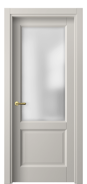 Дверь межкомнатная 1422 МОС САТ. Цвет Матовый облачно-серый. Материал Гладкая эмаль. Коллекция Galant. Картинка.