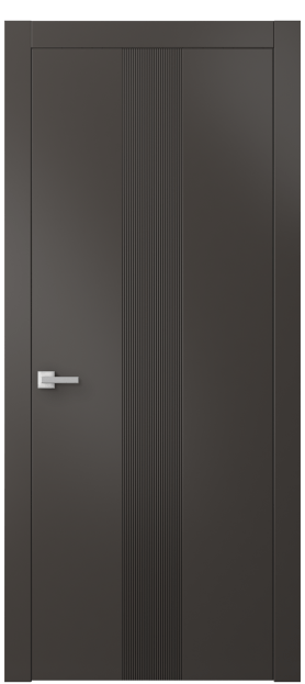 Дверь межкомнатная 8042 МАН. Цвет Матовый антрацит. Материал Гладкая эмаль. Коллекция Linea. Картинка.