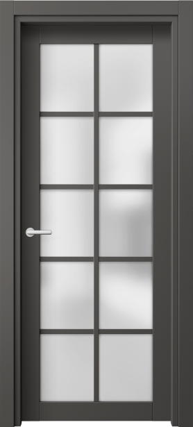 Дверь межкомнатная 2106 ПЭГФ САТ. Цвет ПЭТ графитовый. Материал ПЭТ. Коллекция Neo. Картинка.