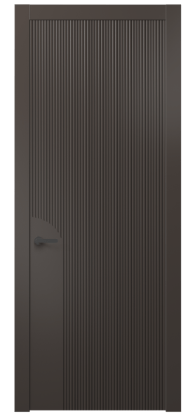 Дверь межкомнатная 8625 МАН . Цвет Матовый антрацит. Материал Гладкая эмаль. Коллекция Дюна. Картинка.