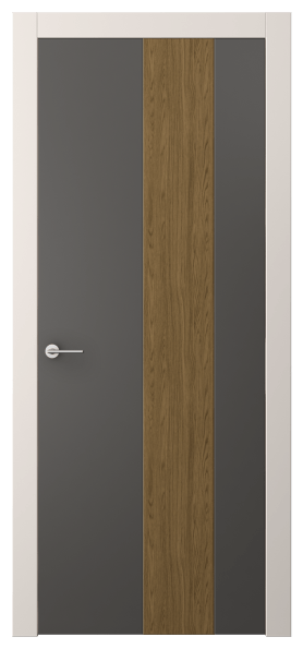 Дверь межкомнатная АКП 4225 ПЭГФ. Цвет ПЭТ графитовый. Материал ПЭТ. Коллекция Freedom. Картинка.