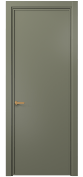 Дверь межкомнатная 8601 МОТ . Цвет Матовый оливковый тёмный. Материал Гладкая эмаль. Коллекция Frame. Картинка.