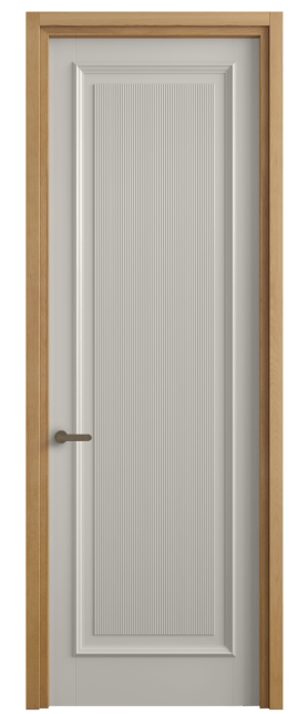 Дверь межкомнатная 6711 БОС. Цвет Бук облачный серый. Материал Массив бука эмаль. Коллекция Charm. Картинка.