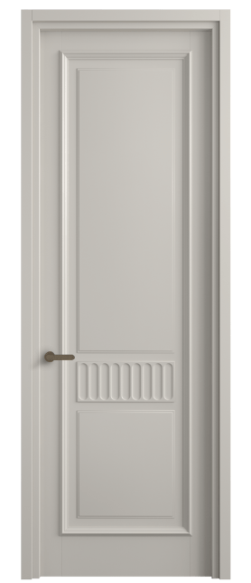 Дверь межкомнатная 6707 МОС . Цвет Матовый облачно-серый. Материал Гладкая эмаль. Коллекция Шарм. Картинка.