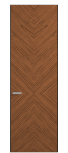 Дверь межкомнатная АКП 0205 ОМДМР Орех медный матовый. Цвет Орех медный матовый рифт. Материал Радиальный шпон Naturwood. Коллекция Rift. Картинка.