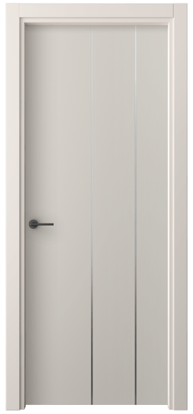 Дверь межкомнатная 4205 ПЭСС. Цвет ПЭТ светло-серый. Материал ПЭТ. Коллекция Freedom. Картинка.