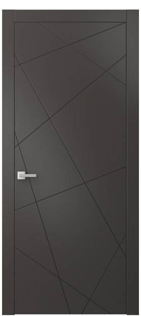 Дверь межкомнатная АКП 8048 МАН Матовый антрацит. Цвет Матовый антрацит. Материал Гладкая эмаль. Коллекция Linea. Картинка.